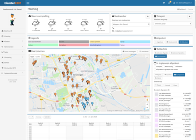 DienstenCRM Kaartplannen